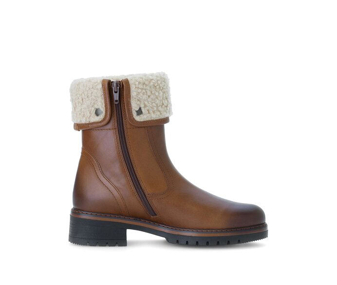 Gabor Damen  Winterstiefelette Braun - Materialmix Leder/Lederimitat