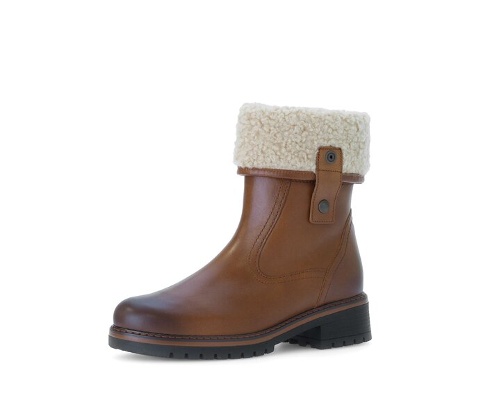 Gabor Damen  Winterstiefelette Braun - Materialmix Leder/Lederimitat