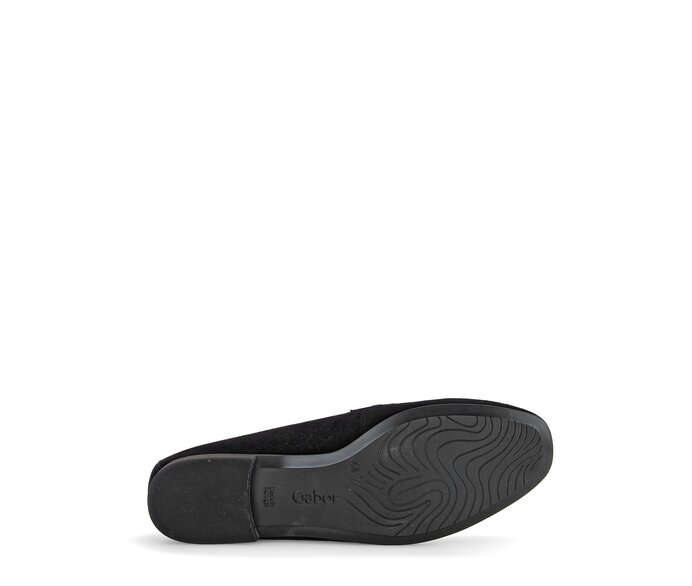 Gabor Damen  Slipper Schwarz - Rauleder