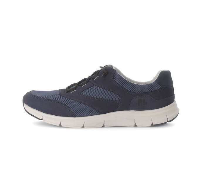 Pius Gabor Herren Sneaker Low Blau - Materialmix Leder/Textil