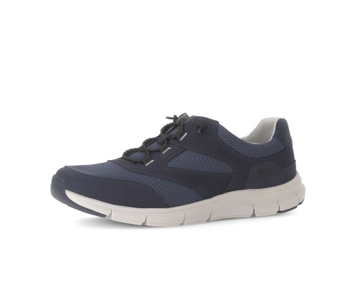 Pius Gabor Herren Sneaker Low Blau - Materialmix Leder/Textil