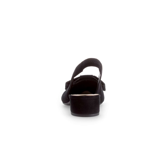 Gabor Damen  Slingpumps Schwarz - Rauleder