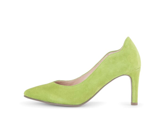 Gabor Damen Eleganter Pumps Grün - Rauleder
