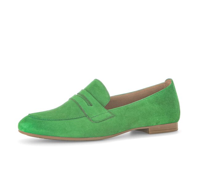 Gabor Damen  Slipper Grün - Rauleder