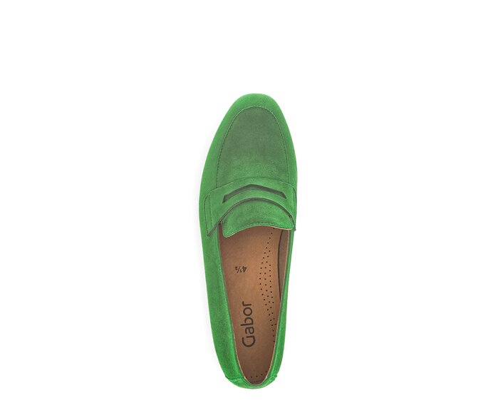Gabor Damen  Slipper Grün - Rauleder