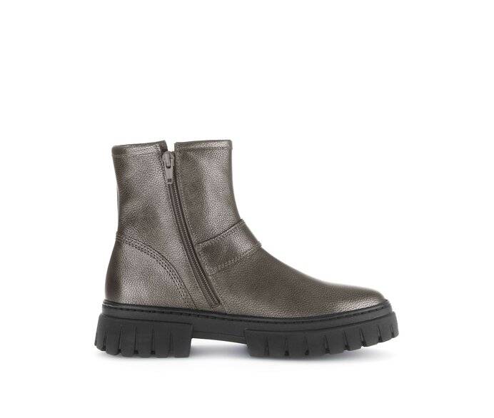 Gabor Damen  Biker Boots Schwarz - Glattleder
