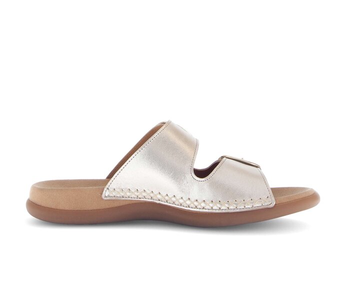 Gabor Damen  Pantolette Gold - Effektleder