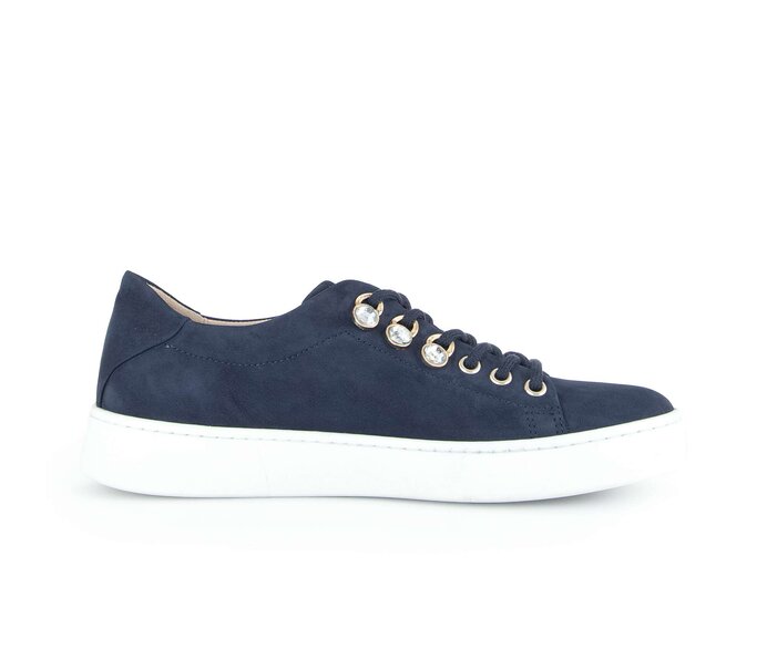 Gabor Damen  Sneaker Low Blau - Rauleder