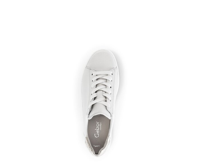 Gabor Damen  Sneaker Low Weiß - Materialmix Leder