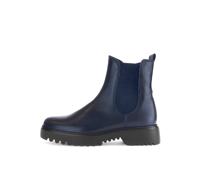 Gabor Damen Chelsea Boot Blau - Glattleder
