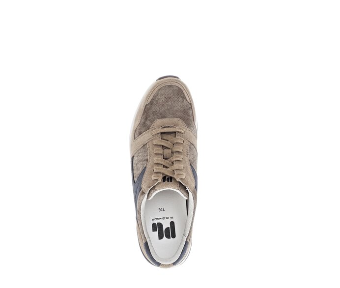 Pius Gabor Herren Sneaker Low Beige - Materialmix Leder/Textil