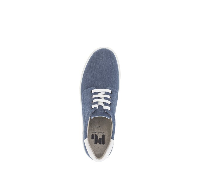 Pius Gabor Herren Sneaker Low Blau - Materialmix Leder/Textil