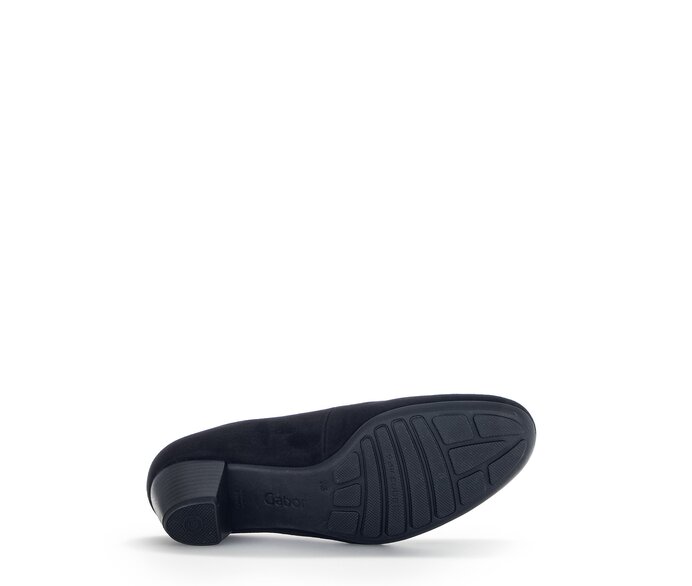 Gabor Damen  Eleganter Pumps Schwarz - Rauleder