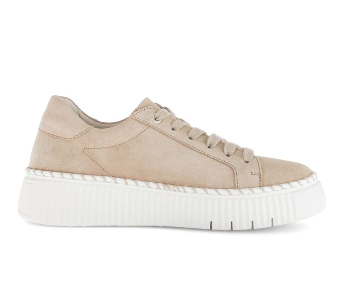 Gabor Damen  Sneaker Low Beige - Rauleder