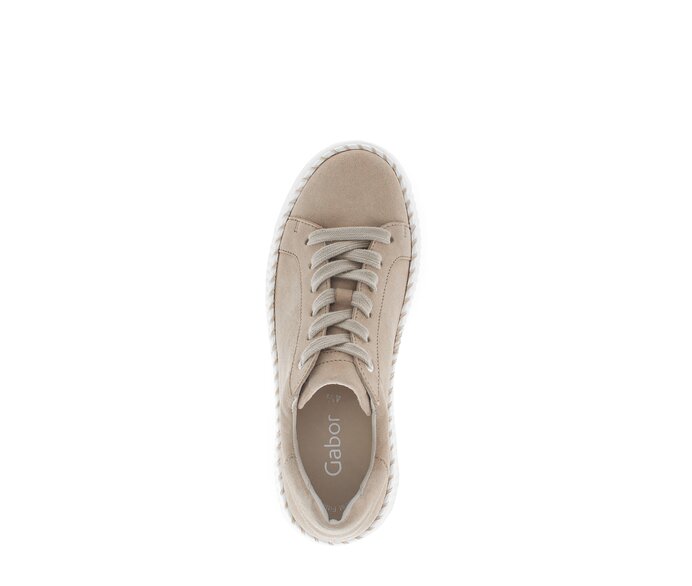 Gabor Damen  Sneaker Low Beige - Rauleder