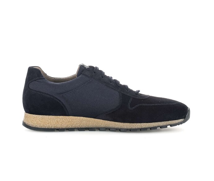 Pius Gabor Herren Sneaker Low Blau - Materialmix Leder/Textil