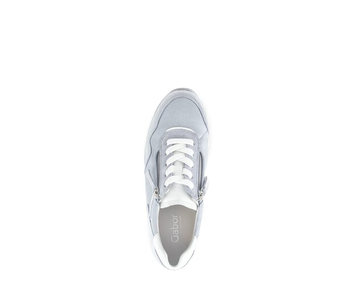 Gabor Damen  Sneaker Low Blau - Materialmix Leder/Lederimitat