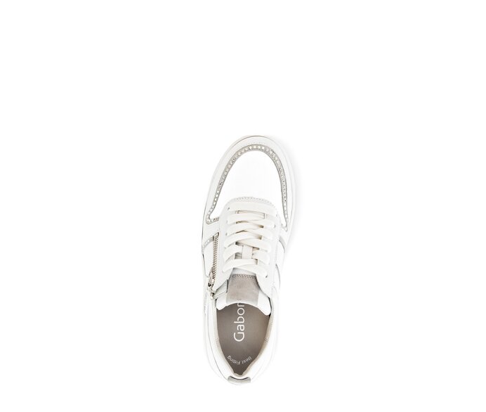 Gabor Damen  Sneaker Low Weiß - Glattleder