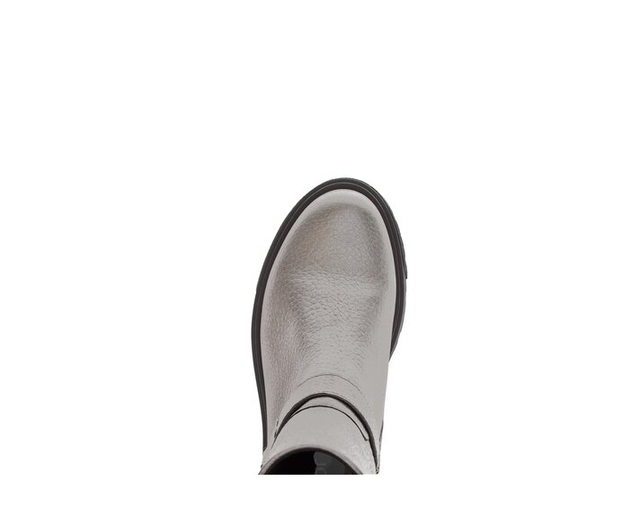 Gabor Damen  Biker Boots Grau - Effektleder