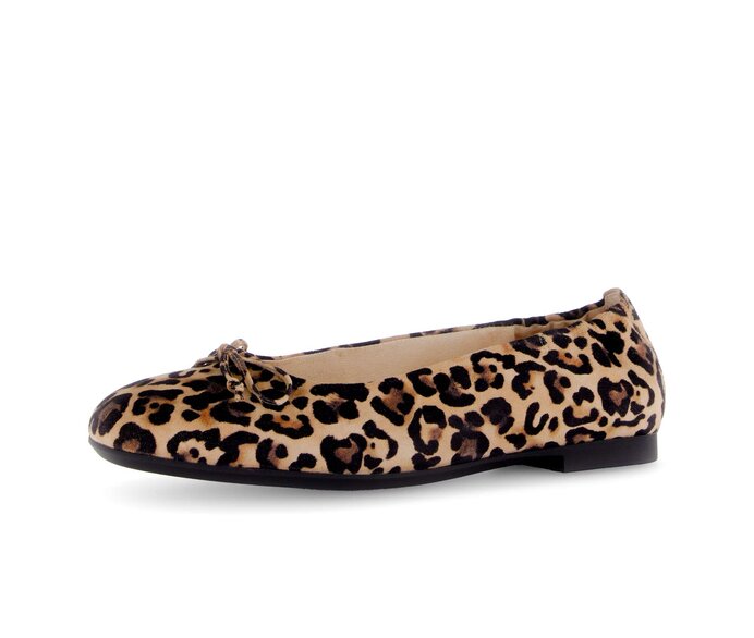Gabor Damen  Eleganter Ballerina Beige - Rauleder