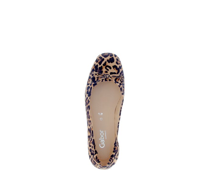 Gabor Damen  Eleganter Ballerina Beige - Rauleder