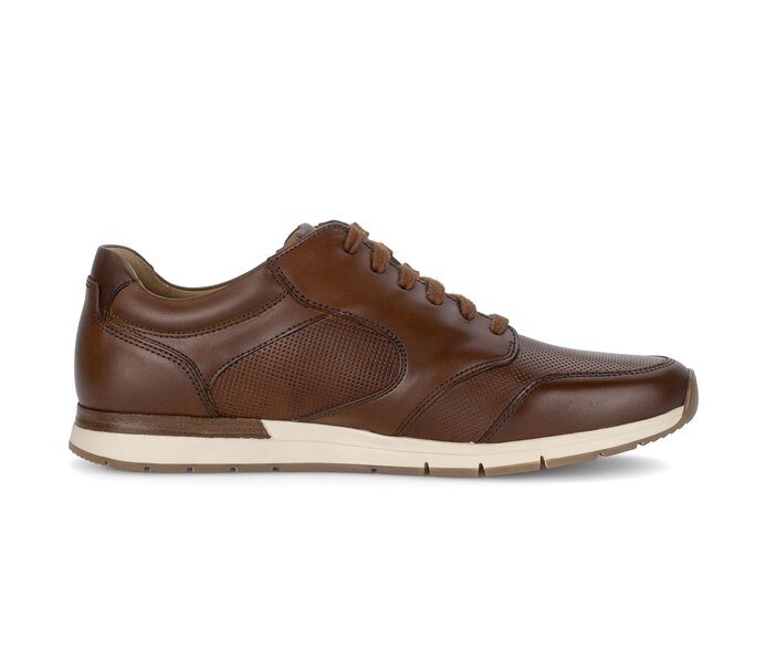 Pius Gabor Herren Sneaker Low Braun - Glattleder