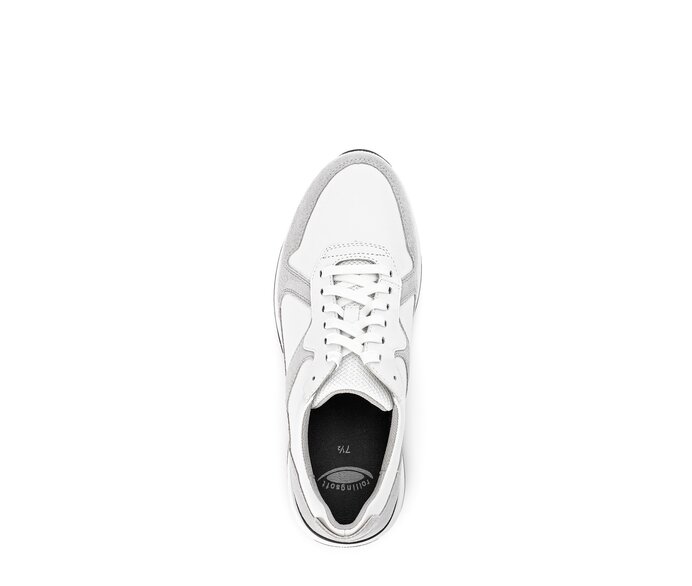 Gabor Herren Rollingsoft Sneaker Low Weiß - Materialmix Leder