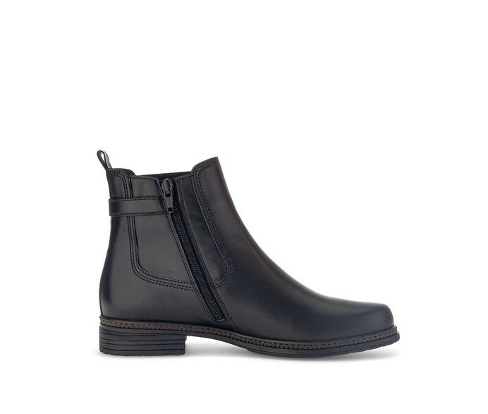 Gabor Damen  Chelsea Boot Schwarz - Glattleder