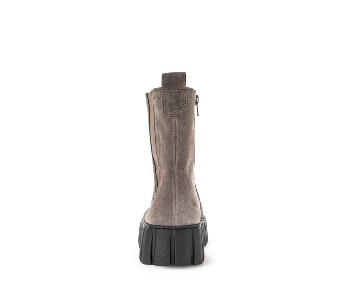 Gabor Damen  Plateau Stiefelette Grau - Rauleder