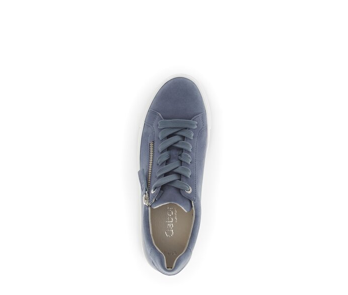Gabor Damen  Sneaker Low Blau - Rauleder