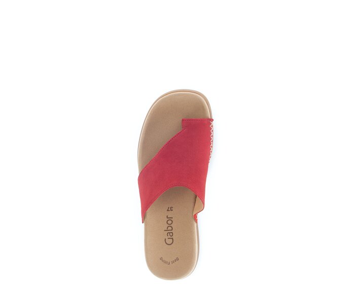 Gabor Damen  Pantolette Rot - Rauleder