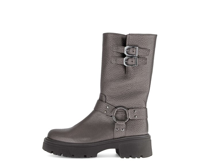 Gabor Damen Biker Boots Bronze - Effektleder