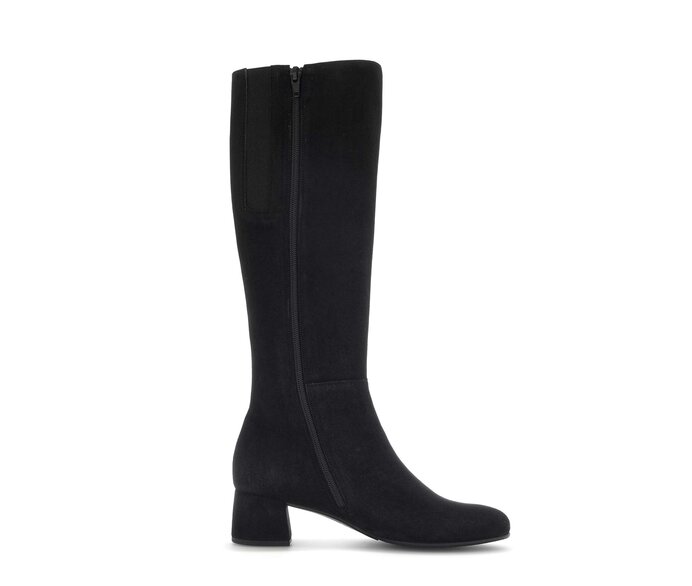 Gabor Damen  Eleganter Stiefel Schwarz - Rauleder