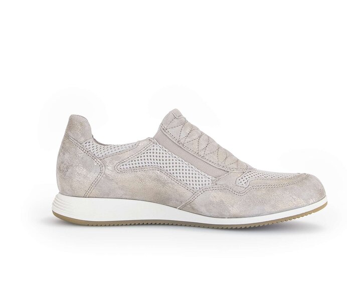 Gabor Damen  Sneaker Low Beige - Materialmix Leder/Lederimitat