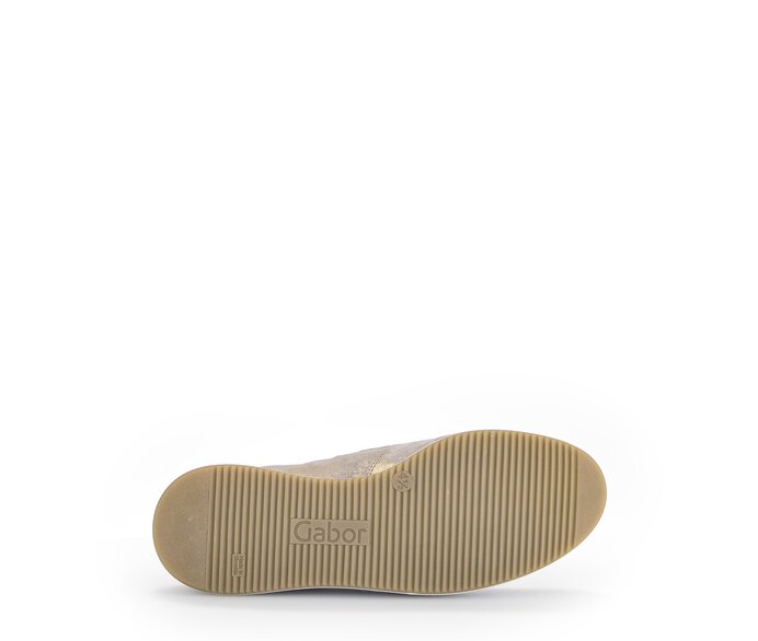 Gabor Damen  Sneaker Low Beige - Materialmix Leder/Lederimitat