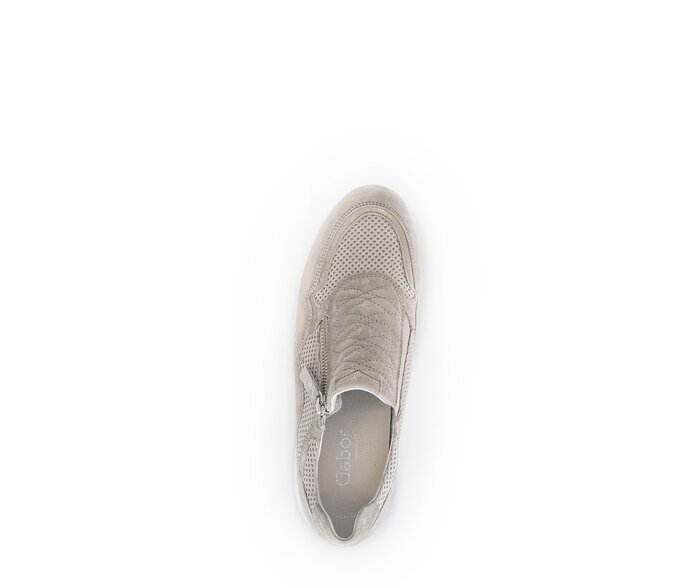 Gabor Damen  Sneaker Low Beige - Materialmix Leder/Lederimitat