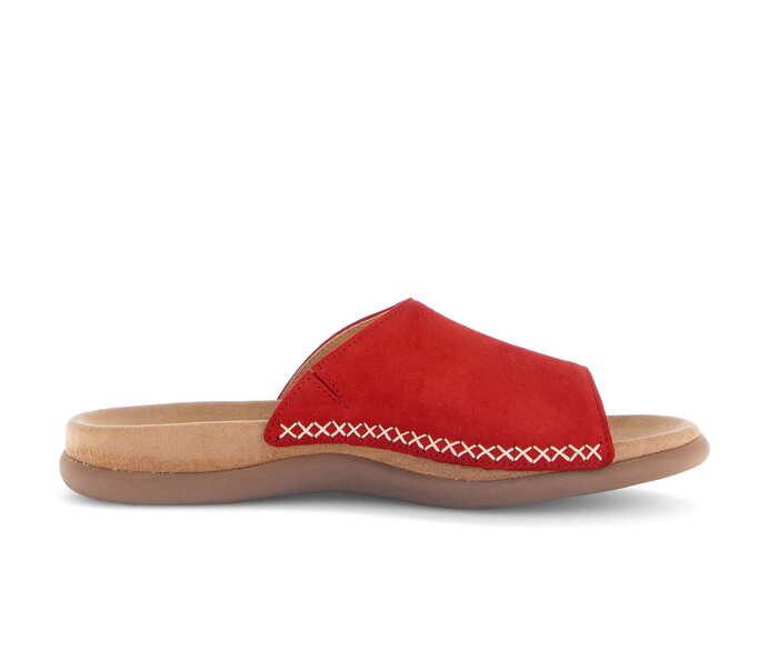 Gabor Damen  Pantolette Rot - Rauleder