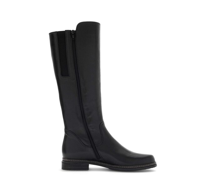 Gabor Damen  Eleganter Stiefel Schwarz - Glattleder
