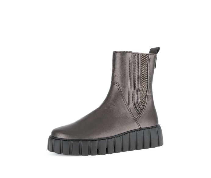 Gabor Damen  Plateau Stiefelette Bronze - Glattleder