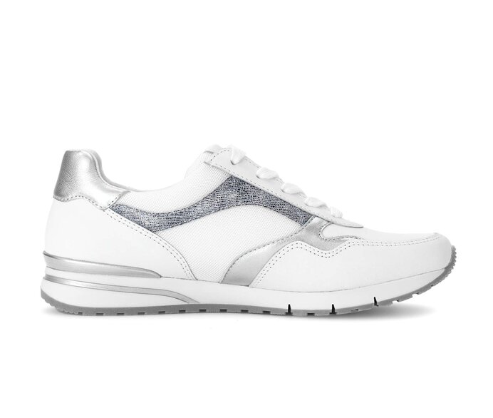 Gabor Damen  Sneaker Low Weiß - Materialmix Leder/Lederimitat