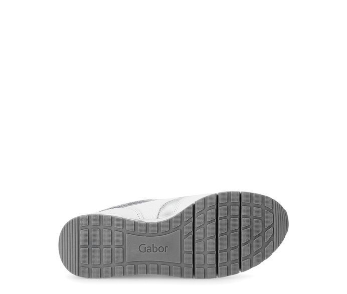 Gabor Damen  Sneaker Low Weiß - Materialmix Leder/Lederimitat