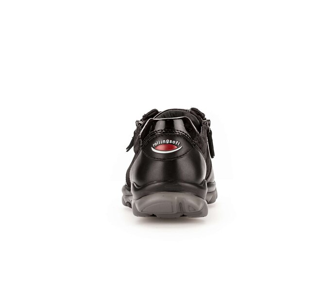 Gabor Damen  Sneaker Low Schwarz - Materialmix Leder