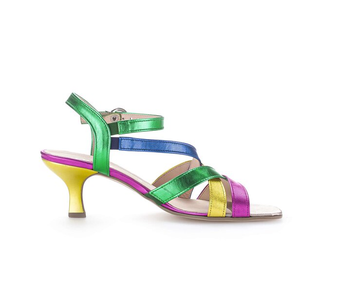 Gabor Damen  Riemchensandale Multicolour - Effektleder