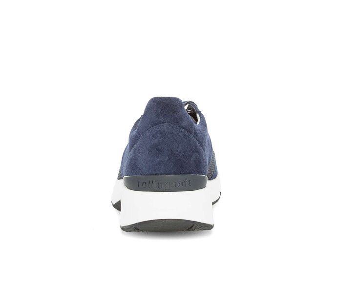 Gabor Damen  Sneaker Low Blau - Materialmix Leder/Lederimitat