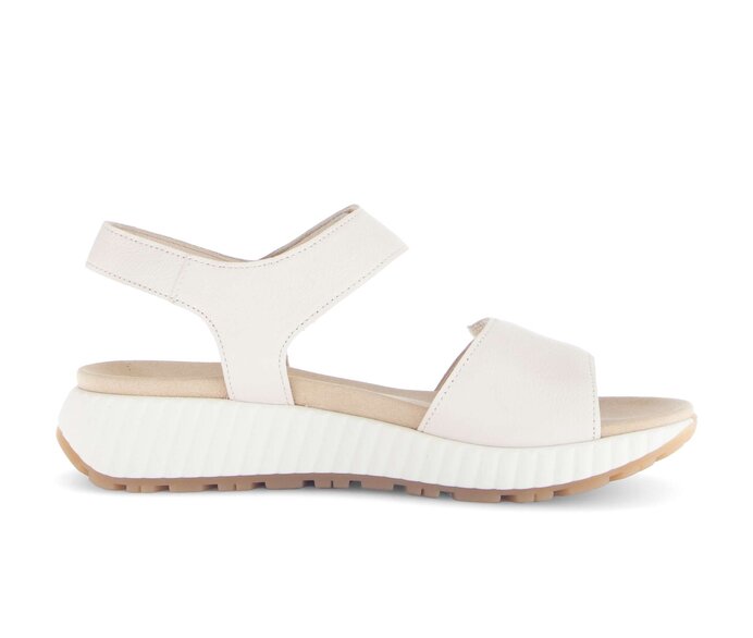 Gabor Damen  Riemchensandale Creme - Glattleder