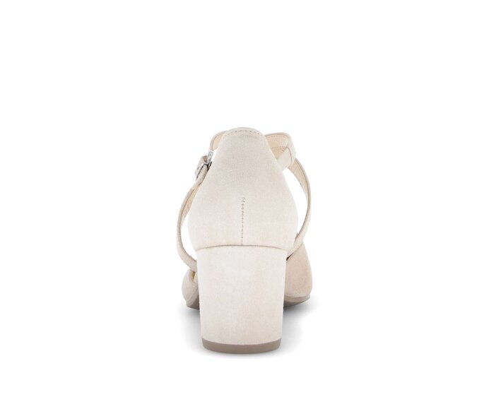Gabor Damen  Spangenpumps Beige - Rauleder