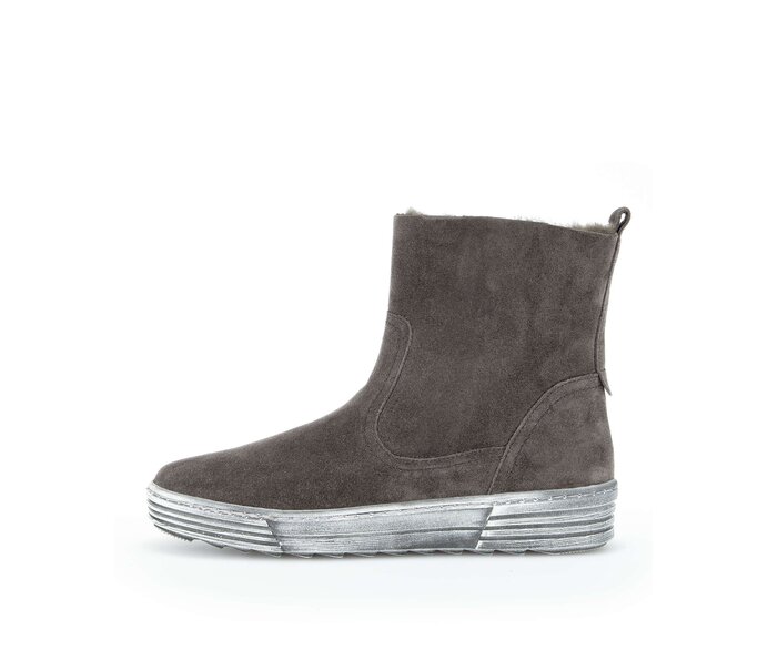 Gabor Damen Winterstiefelette Grau - Rauleder