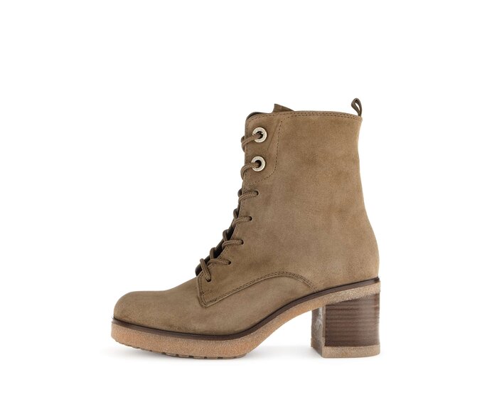 Gabor Damen Schnürstiefelette Braun - Rauleder