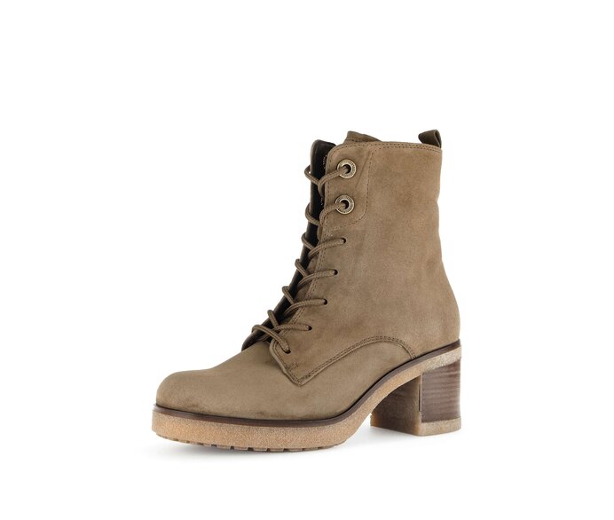 Gabor Damen  Schnürstiefelette Braun - Rauleder