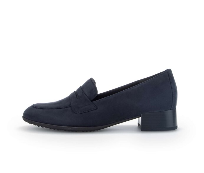 Gabor Damen Hochfrontpumps Blau - Rauleder